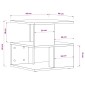 vidaXL Τραπέζι Βοηθητικό Sonoma Δρυς 40 x 40 x 40 εκ. από Μοριοσανίδα
