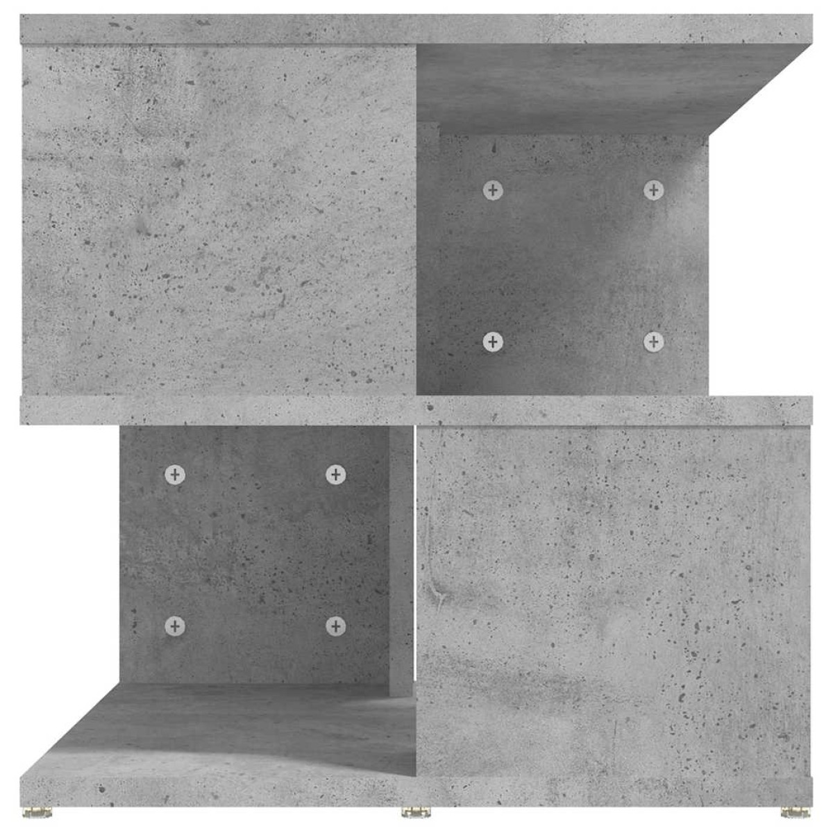 vidaXL Τραπέζι Βοηθητικό Γκρι Σκυροδέματος 40x40x40 εκ. Μοριοσανίδα
