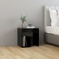 vidaXL Κομοδίνα 2 τεμ. Μαύρα 40 x 30 x 40 εκ. από Μοριοσανίδα