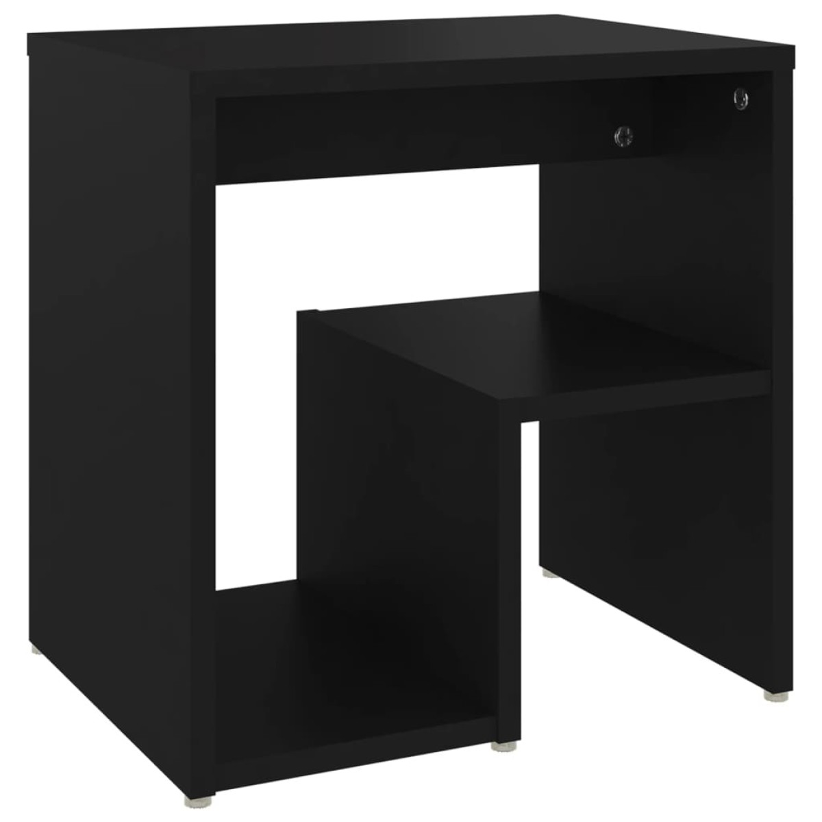vidaXL Κομοδίνα 2 τεμ. Μαύρα 40 x 30 x 40 εκ. από Μοριοσανίδα