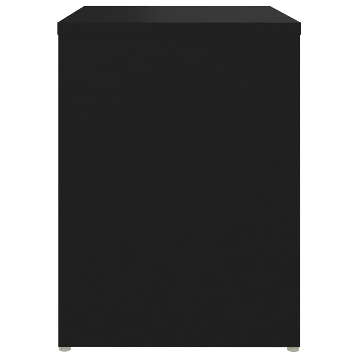 vidaXL Κομοδίνα 2 τεμ. Μαύρα 40 x 30 x 40 εκ. από Μοριοσανίδα