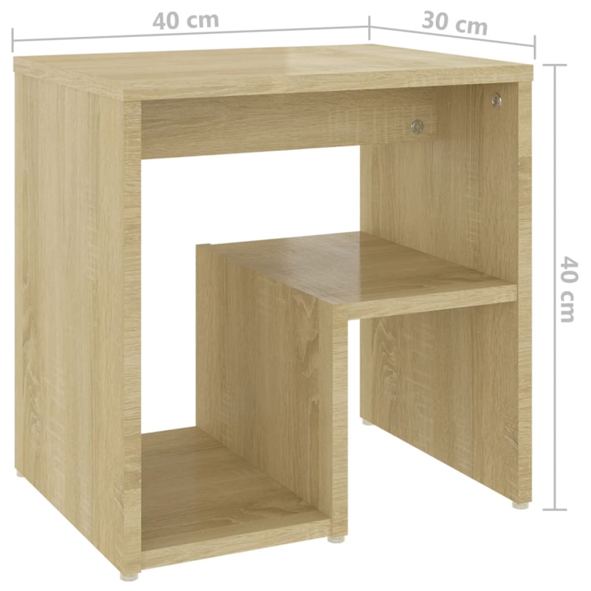 vidaXL Κομοδίνο Sonoma Δρυς 40 x 30 x 40 εκ. από Μοριοσανίδα