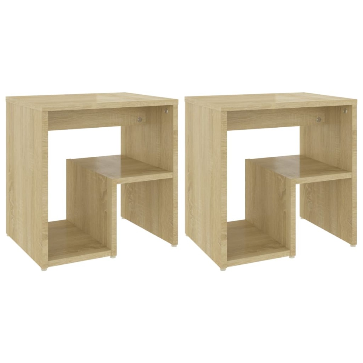 vidaXL Κομοδίνα 2 τεμ. Sonoma Δρυς 40 x 30 x 40 εκ. από Μοριοσανίδα