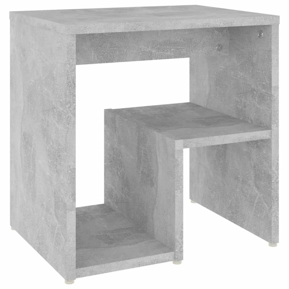 vidaXL Κομοδίνο Γκρι Σκυροδέματος 40 x 30 x 40 εκ. από Επεξ. Ξύλο