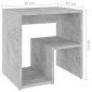 vidaXL Κομοδίνο Γκρι Σκυροδέματος 40 x 30 x 40 εκ. από Μοριοσανίδα