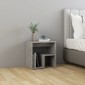vidaXL Κομοδίνα 2 τεμ. Γκρι Σκυροδέμ. 40 x 30 x 40 εκ. από Μοριοσανίδα