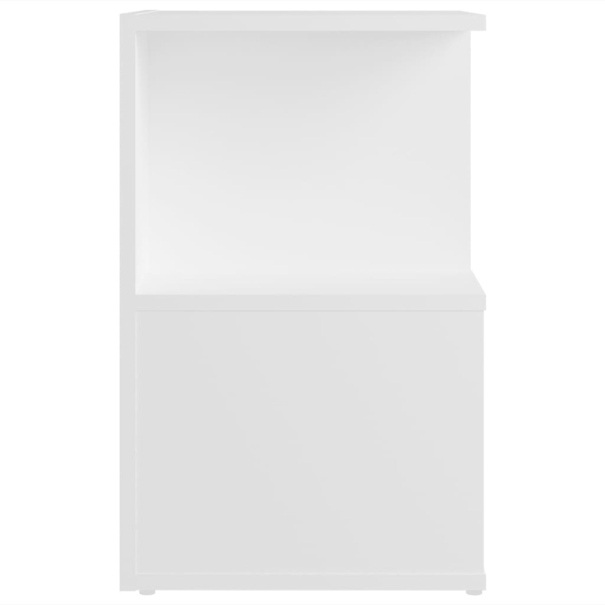 vidaXL Κομοδίνα 2 τεμ. Λευκά 35 x 35 x 55 εκ. από Μοριοσανίδα