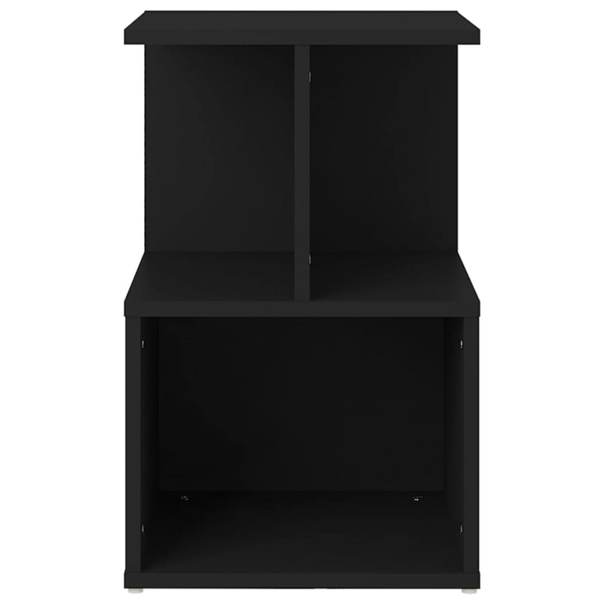 vidaXL Κομοδίνα 2 τεμ. Μαύρα 35 x 35 x 55 εκ. από Μοριοσανίδα