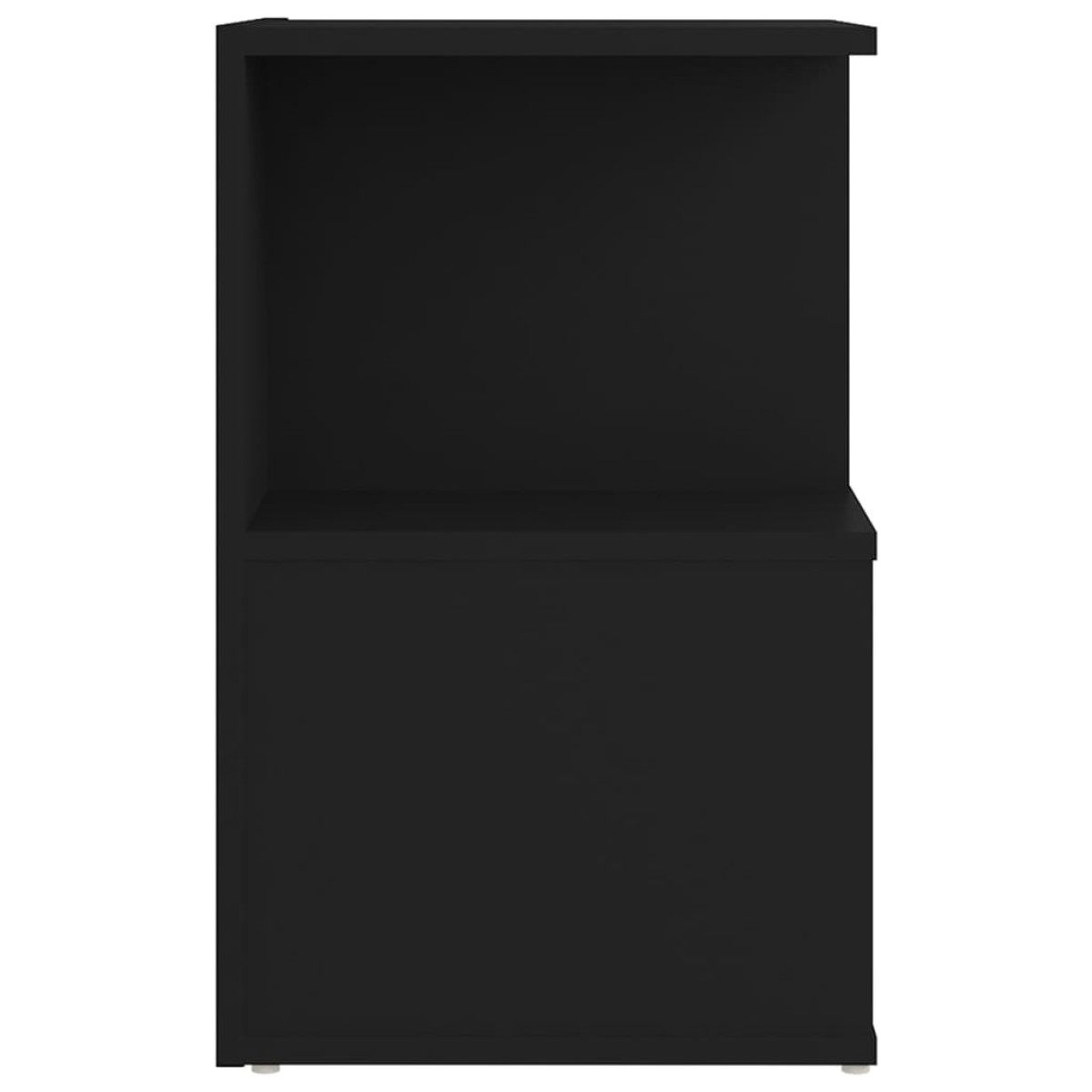vidaXL Κομοδίνα 2 τεμ. Μαύρα 35 x 35 x 55 εκ. από Μοριοσανίδα