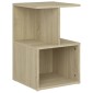 vidaXL Κομοδίνο Sonoma Δρυς 35 x 35 x 55 εκ. από Μοριοσανίδα