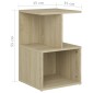 vidaXL Κομοδίνα 2 τεμ. Sonoma Δρυς 35 x 35 x 55 εκ. από Μοριοσανίδα