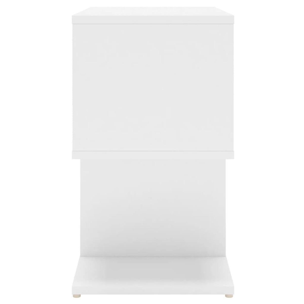 vidaXL Κομοδίνο Λευκό 50 x 30 x 51,5 εκ. από Μοριοσανίδα