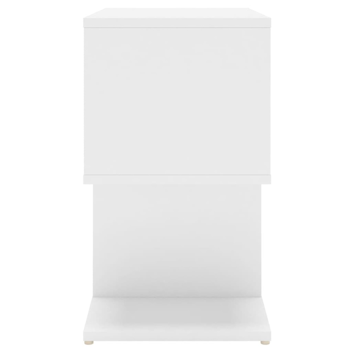 vidaXL Κομοδίνα 2 τεμ. Λευκά 50 x 30 x 51,5 εκ. από Μοριοσανίδα