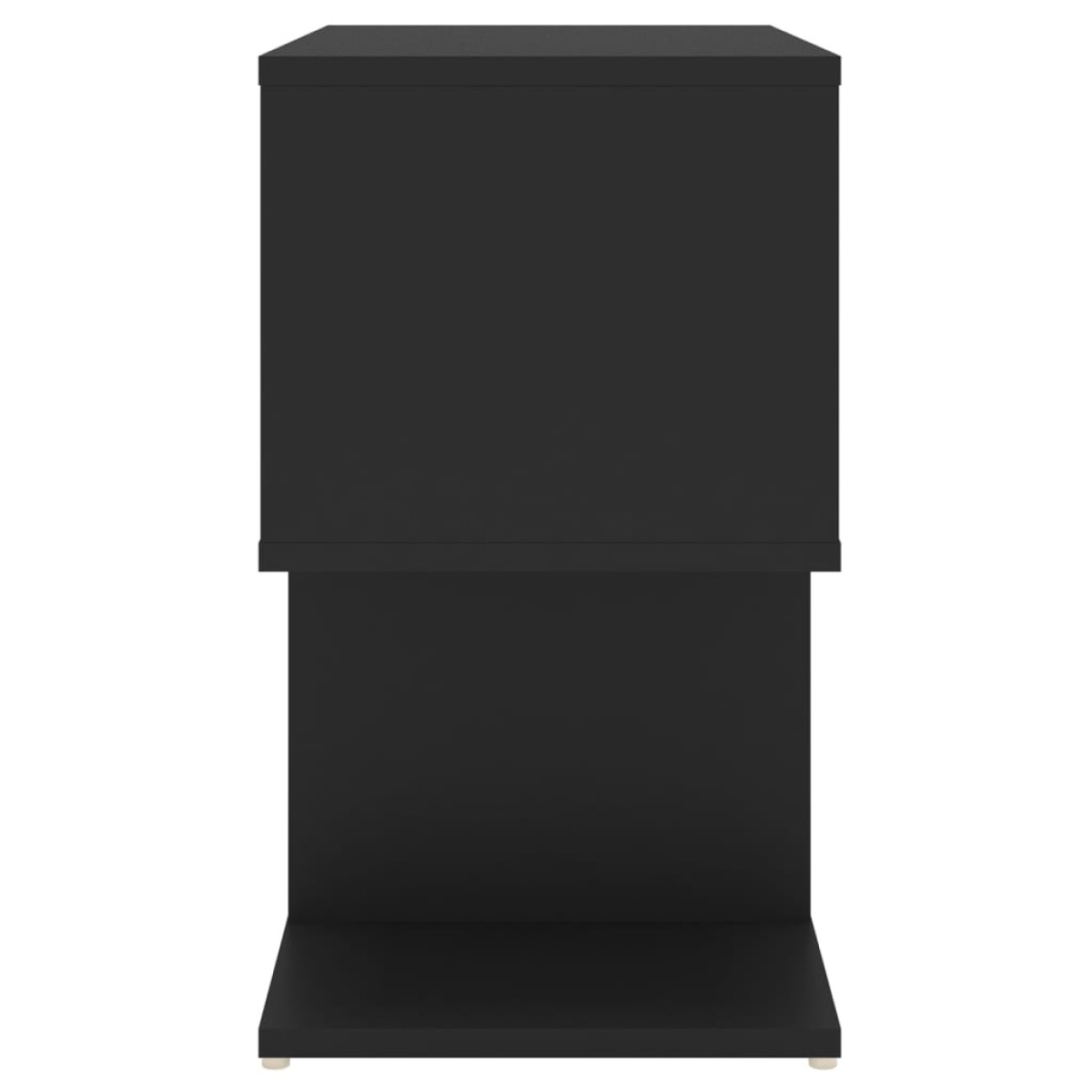 vidaXL Κομοδίνα 2 τεμ. Μαύρα 50 x 30 x 51,5 εκ. από Μοριοσανίδα