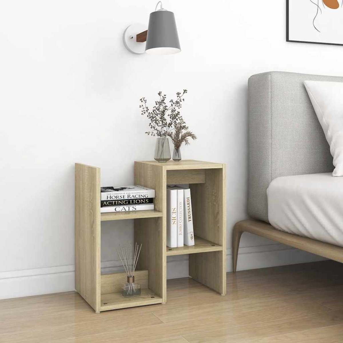 vidaXL Κομοδίνο Sonoma Δρυς 50 x 30 x 51,5 εκ. από Μοριοσανίδα