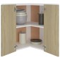 vidaXL Ντουλάπι Γωνία Κρεμαστό Sonoma Δρυς 57x57x60 εκ. Μοριοσανίδα