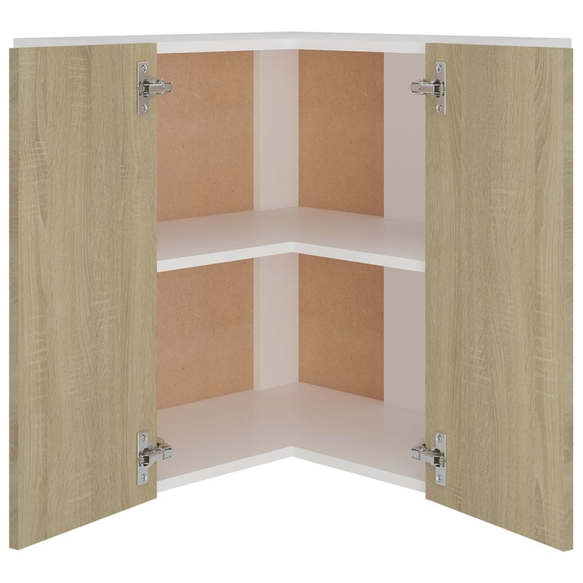vidaXL Ντουλάπι Γωνία Κρεμαστό Sonoma Δρυς 57x57x60 εκ. Μοριοσανίδα
