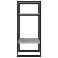 vidaXL Βιβλιοθήκη με 2 Ράφια Γκρι Σκυρ. 40 x 30 x 70 εκ. Μοριοσανίδα