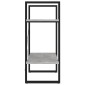 vidaXL Βιβλιοθήκη με 2 Ράφια Γκρι Σκυρ. 60 x 30 x 70 εκ. Μοριοσανίδα