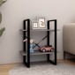 vidaXL Βιβλιοθήκη με 2 Ράφια 60 x 30 x 70 εκ. από Μασίφ Ξύλο Πεύκου