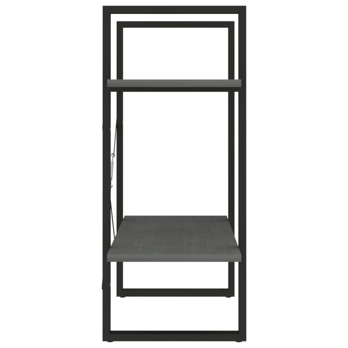 vidaXL Βιβλιοθήκη με 2 Ράφια 60 x 30 x 70 εκ. από Μασίφ Ξύλο Πεύκου