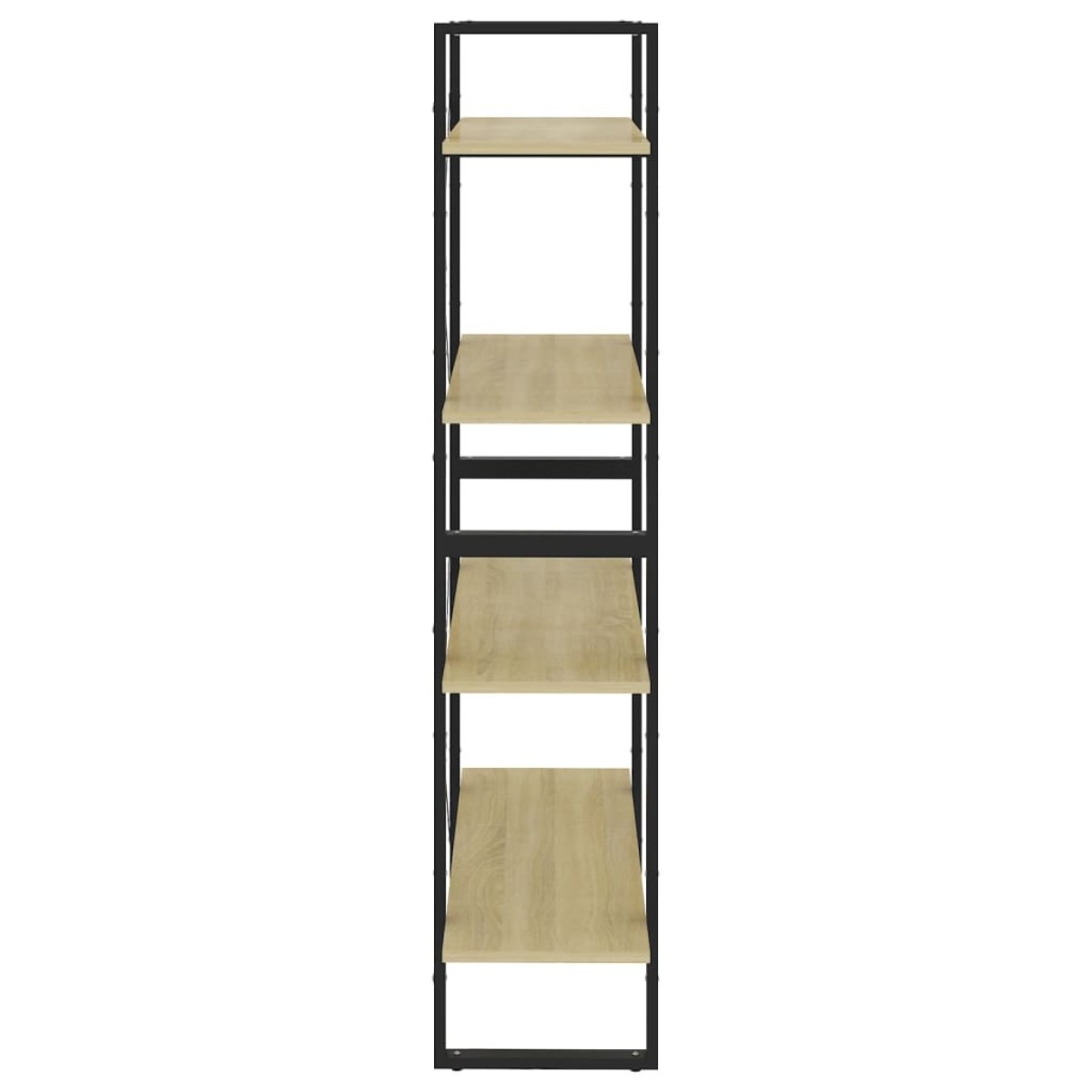 vidaXL Βιβλιοθήκη με 4 Ράφια Sonoma Δρυς 80x30x140 εκ. από Μοριοσανίδα