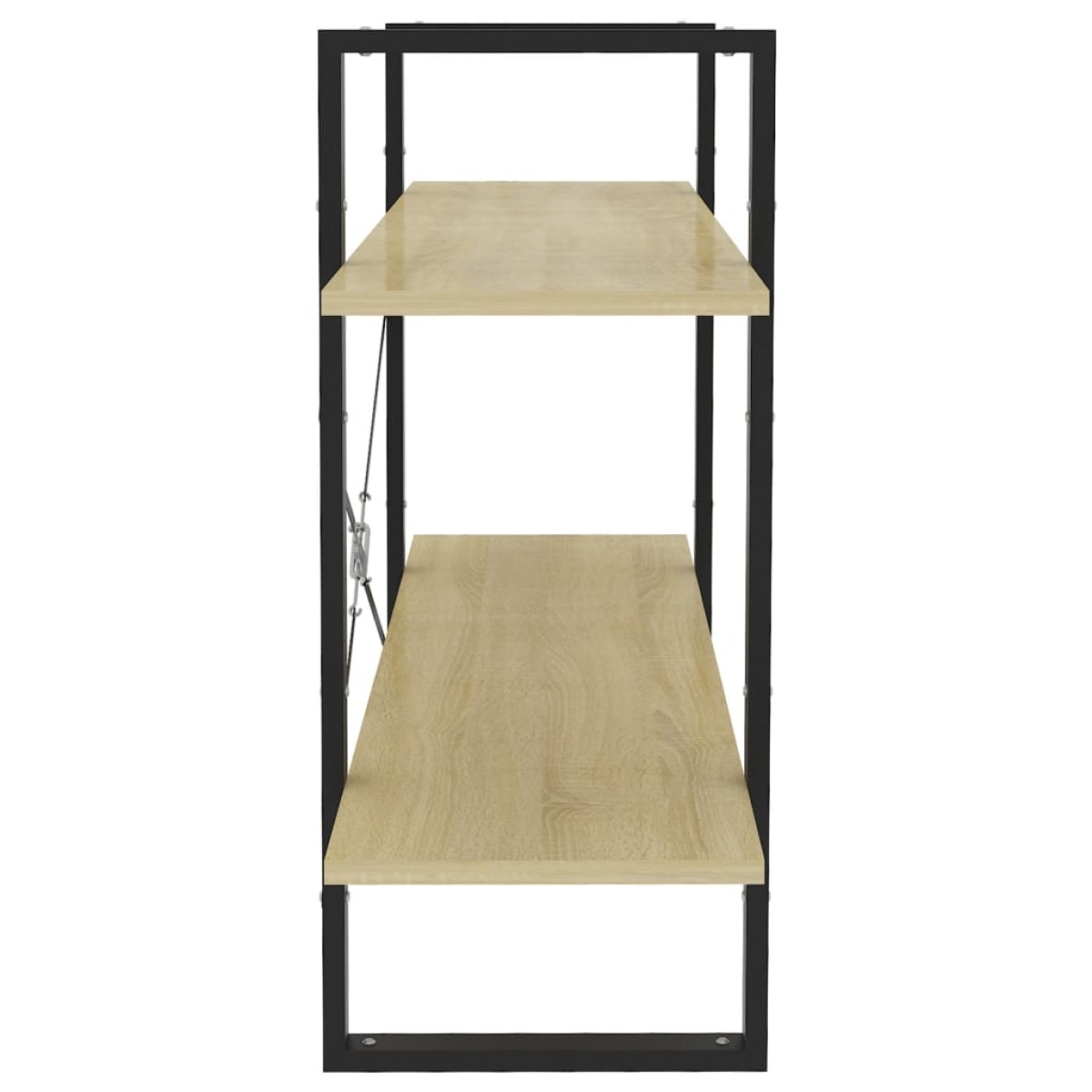 vidaXL Βιβλιοθήκη με 2 Ράφια Sonoma Δρυς 100 x 30 x 70 εκ. Μοριοσανίδα