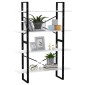 vidaXL Βιβλιοθήκη με 4 Ράφια Λευκή 100 x 30 x 140 εκ. από Μοριοσανίδα
