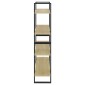 vidaXL Βιβλιοθήκη με 4 Ράφια Sonoma Δρυς 100x30x140 εκ από Μοριοσανίδα