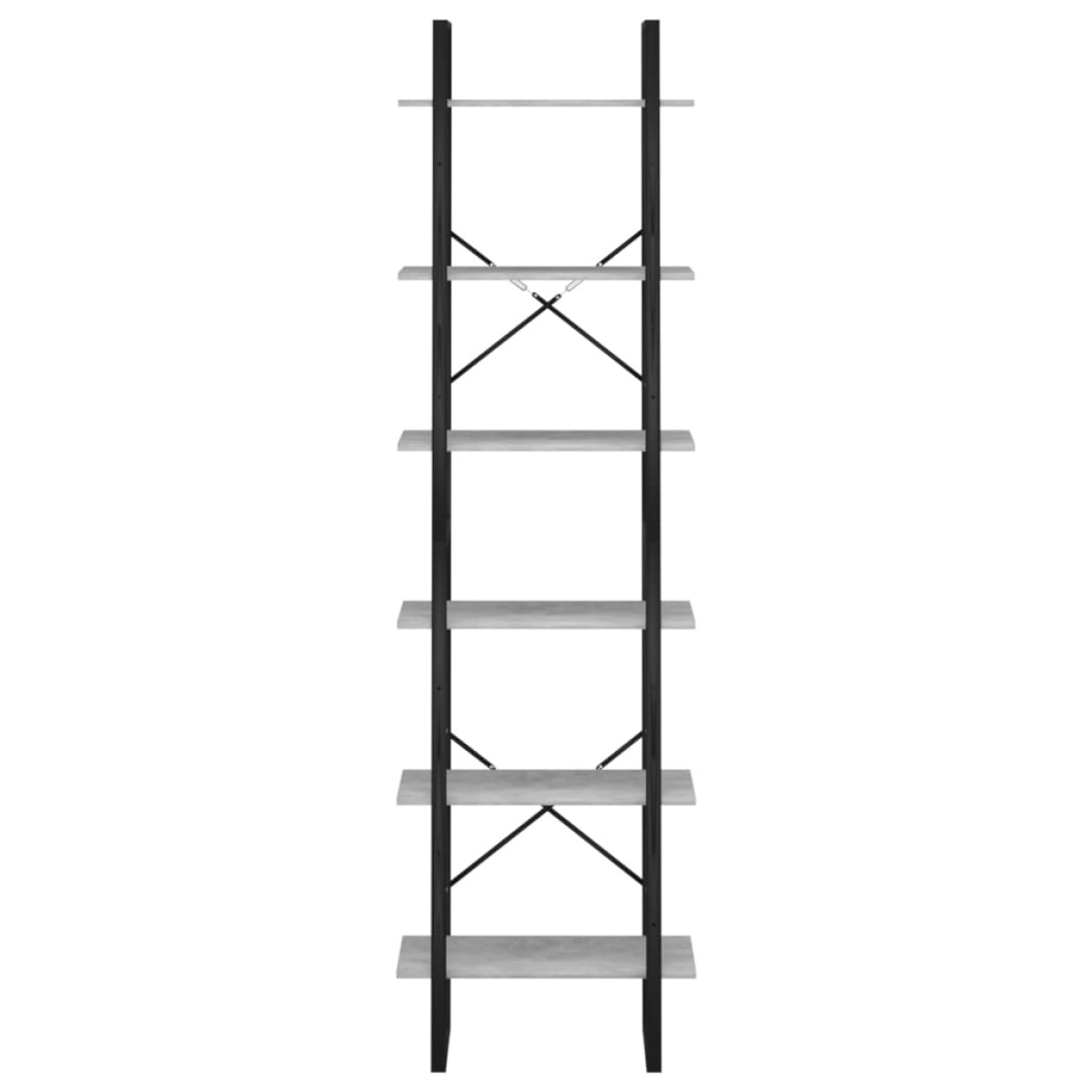 vidaXL Ράφι Αποθήκευσης Γκρι Σκυρ. 60x30x210 εκ Επεξεργ. Ξύλο