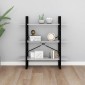 vidaXL Βιβλιοθήκη Γκρι Σκυροδέματος 100 x 30 x 105 εκ. από Μοριοσανίδα