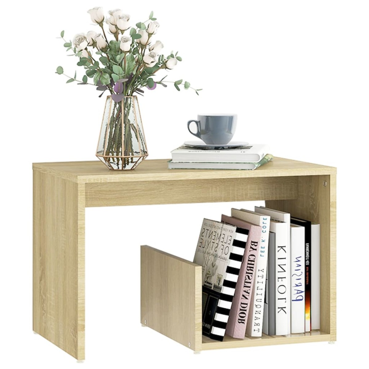 vidaXL Τραπεζάκι Βοηθητικό Sonoma Δρυς 59 x 36 x 38 εκ. από Μοριοσανίδα
