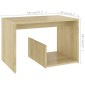 vidaXL Τραπεζάκι Βοηθητικό Sonoma Δρυς 59 x 36 x 38 εκ. από Μοριοσανίδα