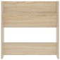 vidaXL Παπουτσοθήκη Τοίχου Sonoma Δρυς 60 x 18 x 60 εκ. Μοριοσανίδα