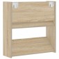 vidaXL Παπουτσοθήκη Τοίχου Sonoma Δρυς 60 x 18 x 60 εκ. Μοριοσανίδα