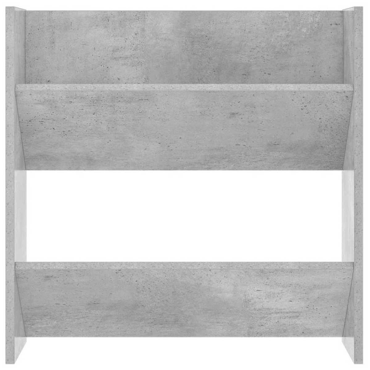vidaXL Παπουτσοθήκες Τοίχου 2 τεμ. Γκρι Σκυρ. 60x18x60 εκ. Μοριοσανίδα