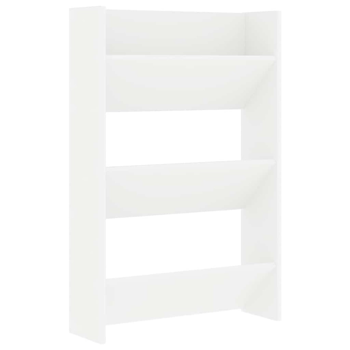 vidaXL Παπουτσοθήκες Τοίχου 2 τεμ. Λευκές 60x18x90 εκ. από Μοριοσανίδα