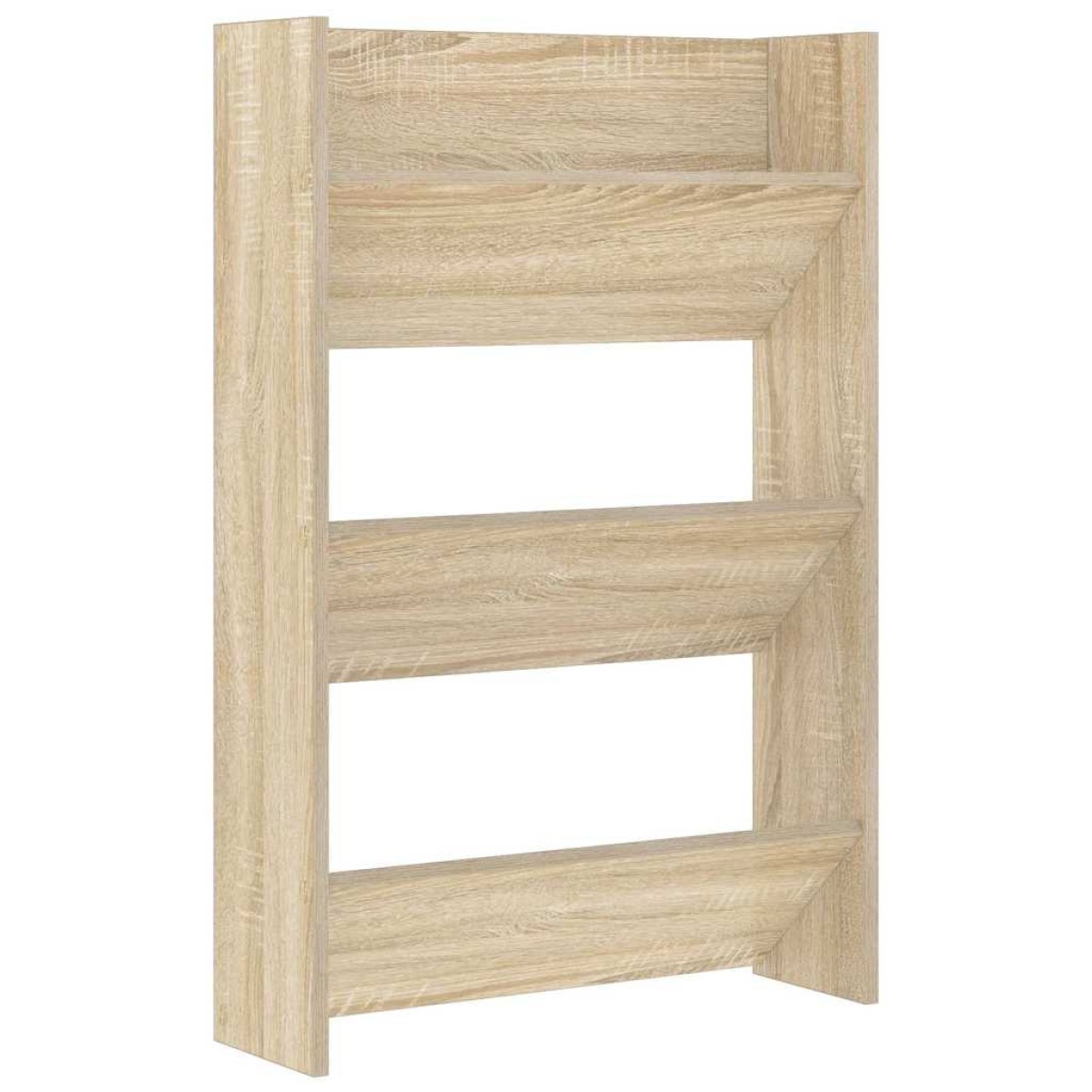 vidaXL Παπουτσοθήκες Τοίχου 2 τεμ. Sonoma Δρυς 60x18x90εκ. Μοριοσανίδα
