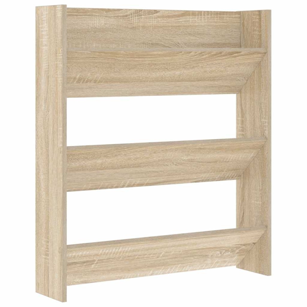 vidaXL Παπουτσοθήκη Τοίχου Sonoma Δρυς 80 x 18 x 90 εκ. Μοριοσανίδα