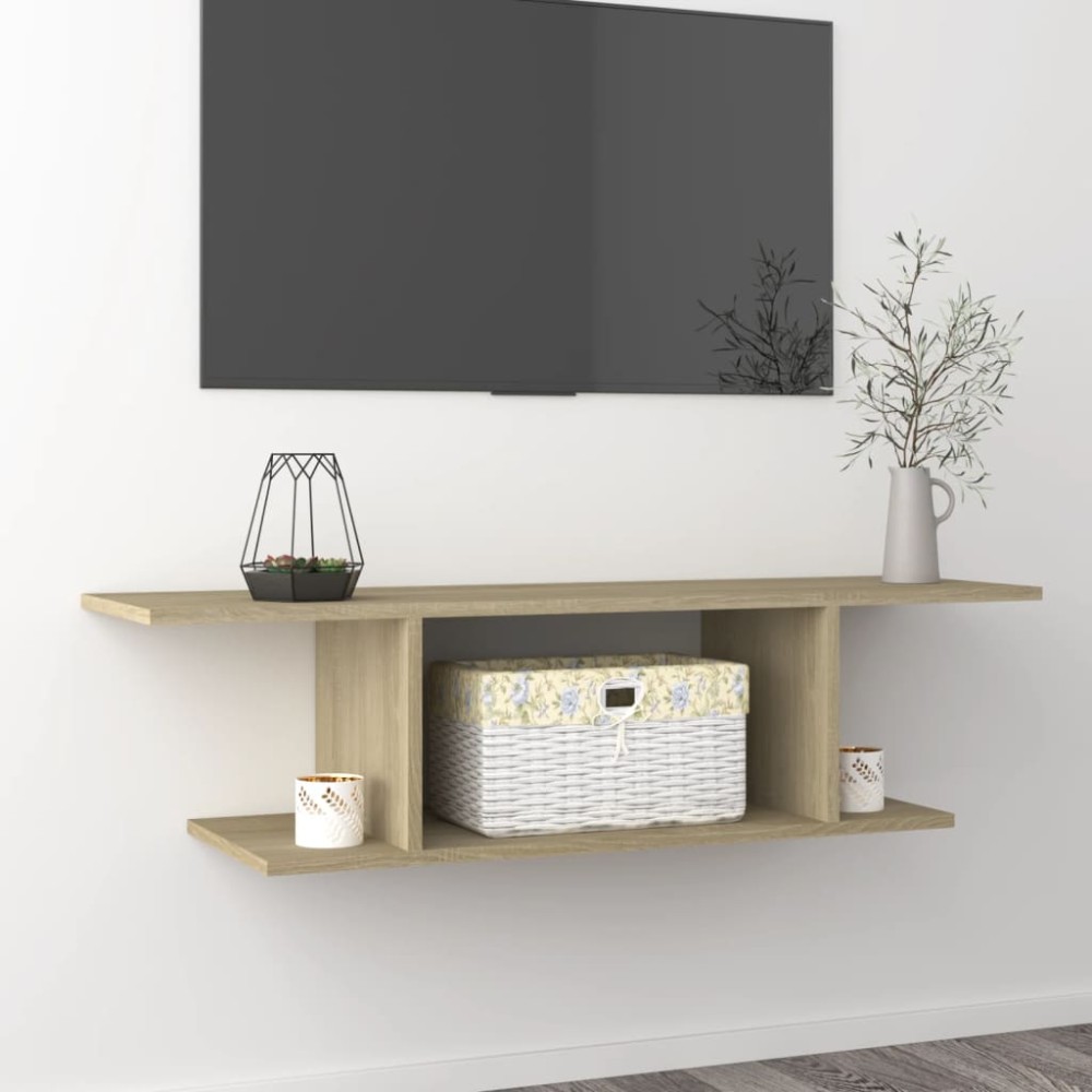 vidaXL Έπιπλο Τηλεόρασης Κρεμαστό Sonoma Δρυς 103 x 30 x 26,5 εκ.