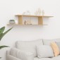 vidaXL Ράφι Τηλεόρασης Επιτοίχιο Sonoma Δρυς 125x18x23 εκ. Μοριοσανίδα