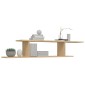 vidaXL Ράφι Τηλεόρασης Επιτοίχιο Sonoma Δρυς 125x18x23 εκ. Μοριοσανίδα