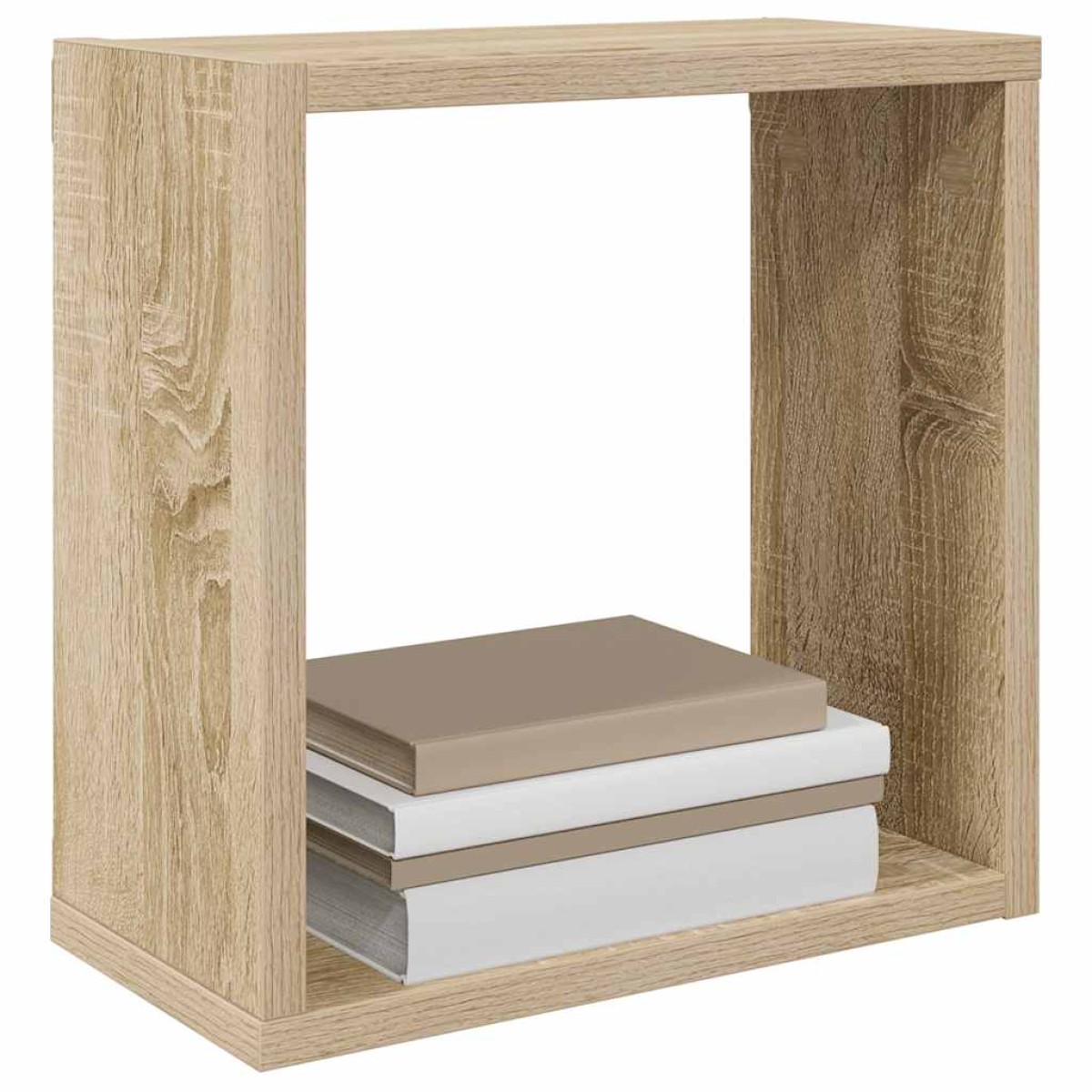 vidaXL Ράφια Κύβοι Τοίχου 4 τεμ. Sonoma Δρυς 30 x 15 x 30 εκ.