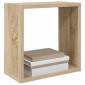 vidaXL Ράφια Κύβοι Τοίχου 4 τεμ. Sonoma Δρυς 30 x 15 x 30 εκ.