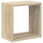 vidaXL Ράφια Κύβοι Τοίχου 4 τεμ. Sonoma Δρυς 26 x 15 x 26 εκ.