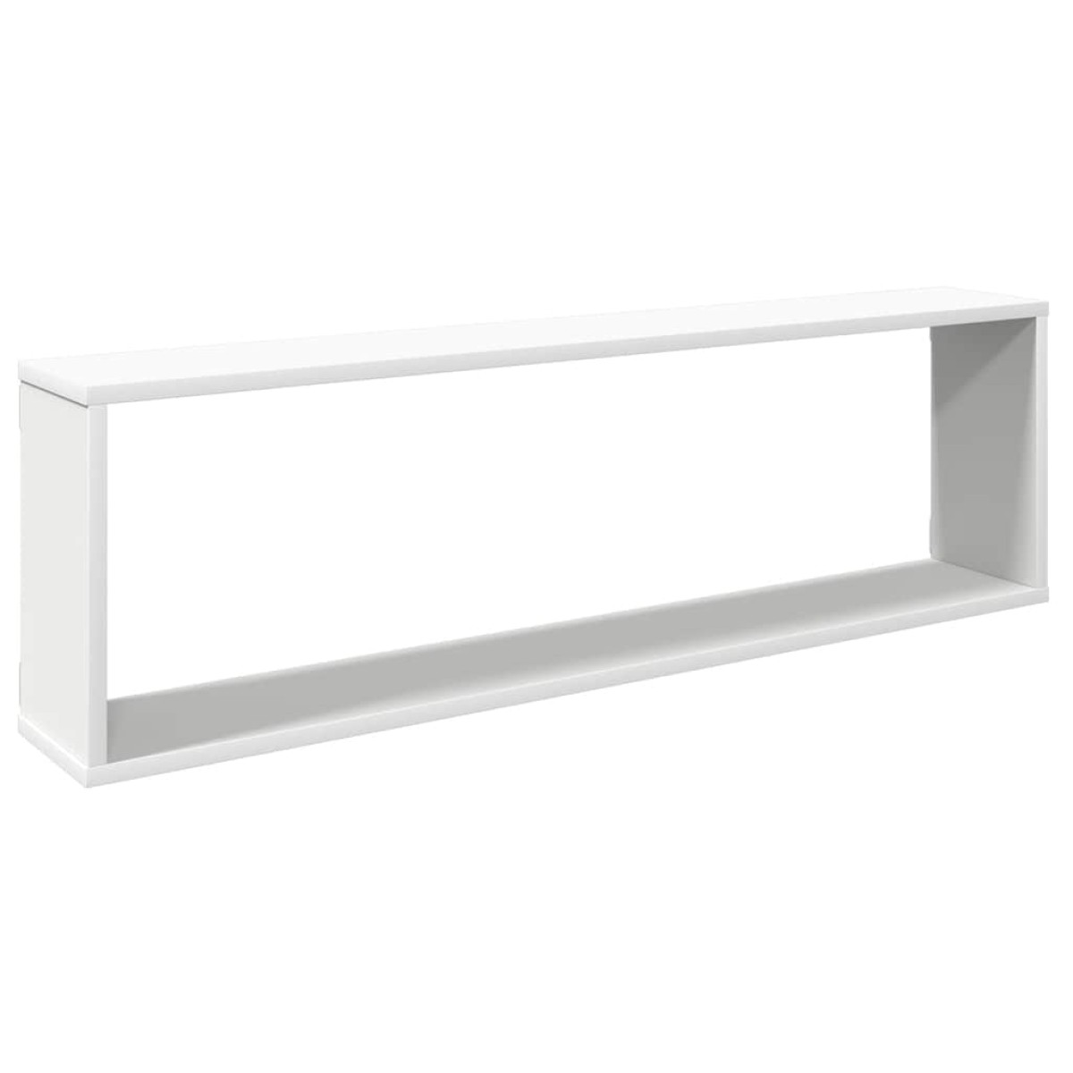 vidaXL Ράφια Κύβοι Τοίχου 2 τεμ. Λευκά 100 x 15 x 30 εκ. Μοριοσανίδα