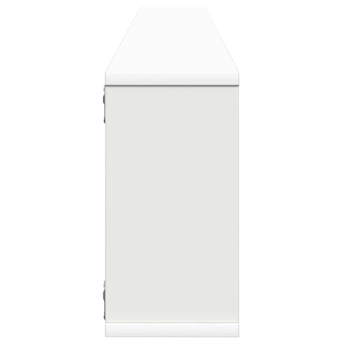vidaXL Ράφια Κύβοι Τοίχου 2 τεμ. Λευκά 100 x 15 x 30 εκ. Μοριοσανίδα