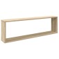 vidaXL Ράφια Κύβοι Τοίχου 2 τεμ. Sonoma Δρυς 100x15x30 εκ. Μοριοσανίδα