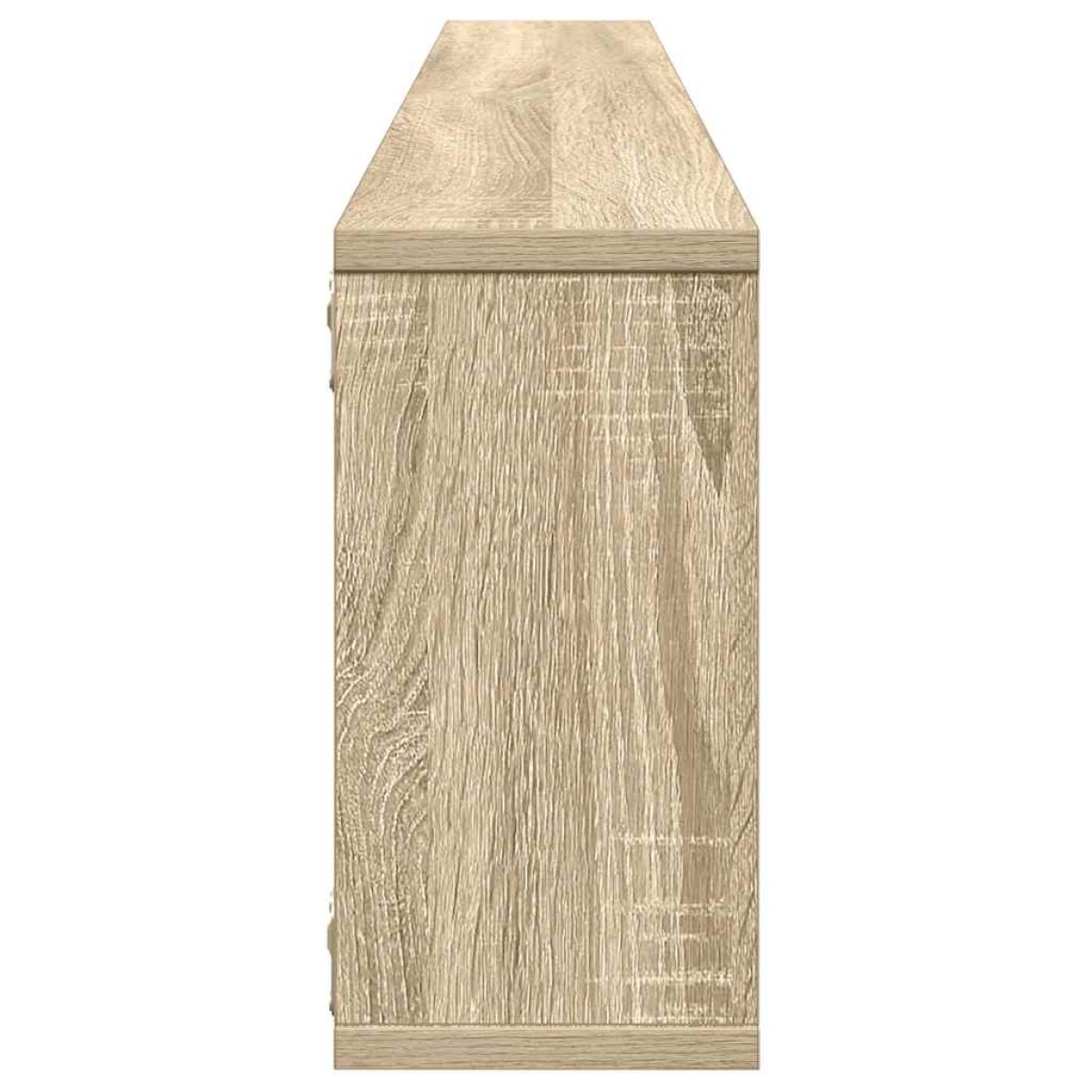vidaXL Ράφια Κύβοι Τοίχου 2 τεμ. Sonoma Δρυς 100x15x30 εκ. Μοριοσανίδα