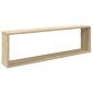 vidaXL Ράφια Κύβοι Τοίχου 4 τεμ. Sonoma Δρυς 100x15x30 εκ. Μοριοσανίδα